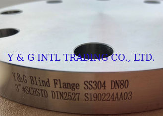 Industrieller Edelstahl-Blindflansch SS304 SS316 für Bau ISO 9001
